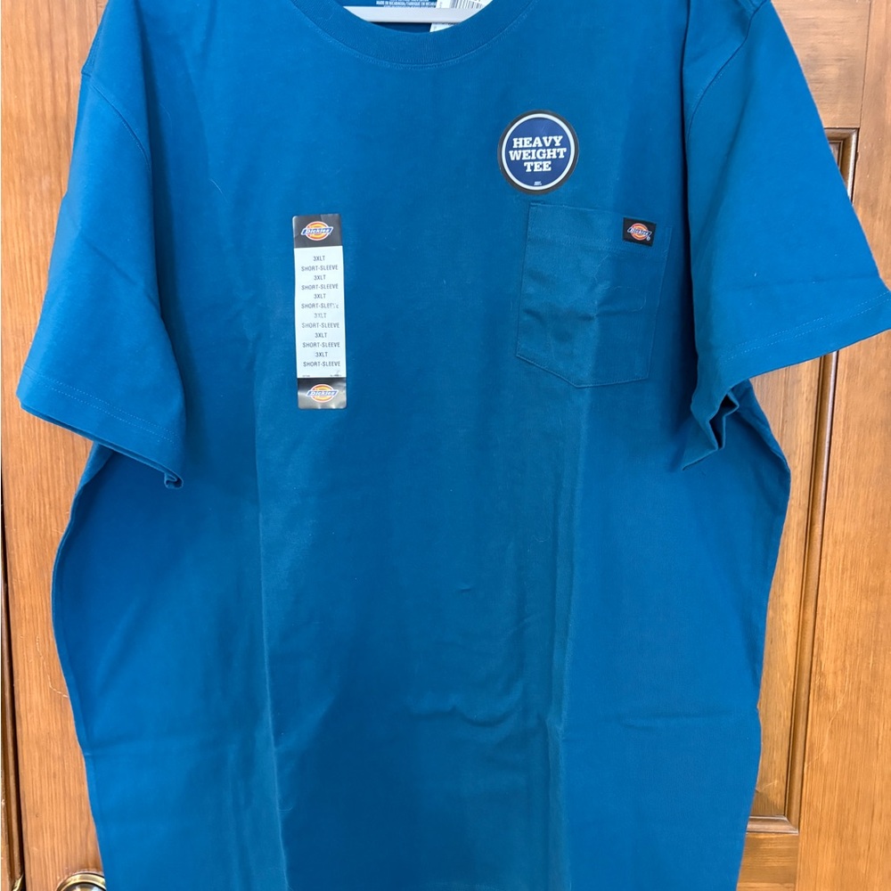 Dickies Teal Short Sleeve Heavyweight Pocket Tee